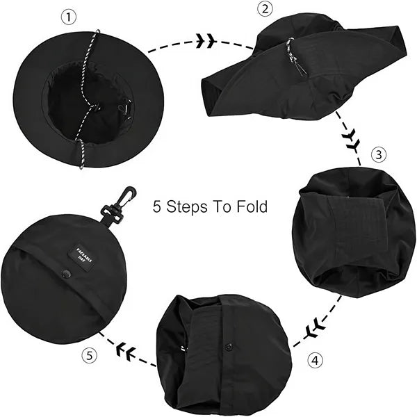 Quick-Dry Waterproof Sun Protection Bucket Hat