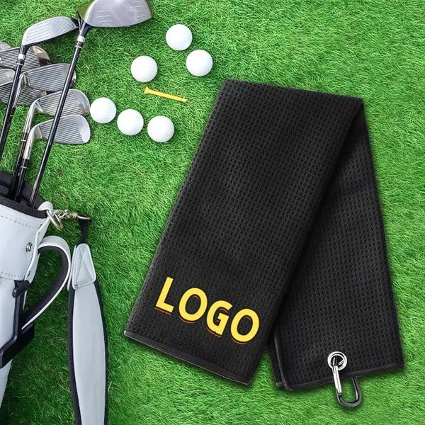 Microfiber Golf Towel with Carabiner Clip