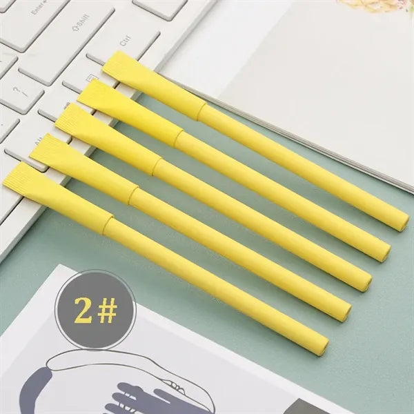 All-Paper Kraft Tube Ballpoint Pen