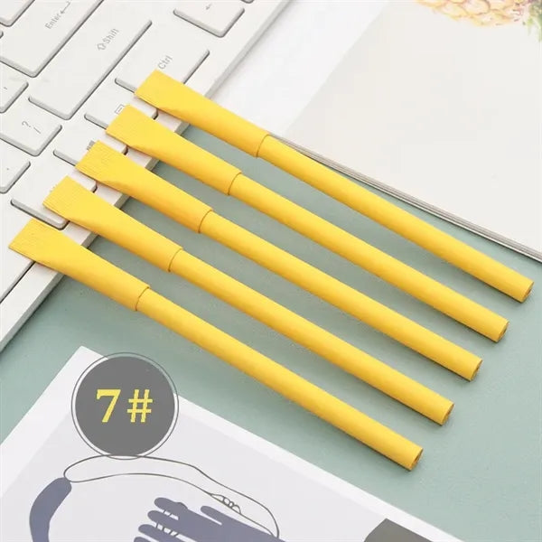 All-Paper Kraft Tube Ballpoint Pen