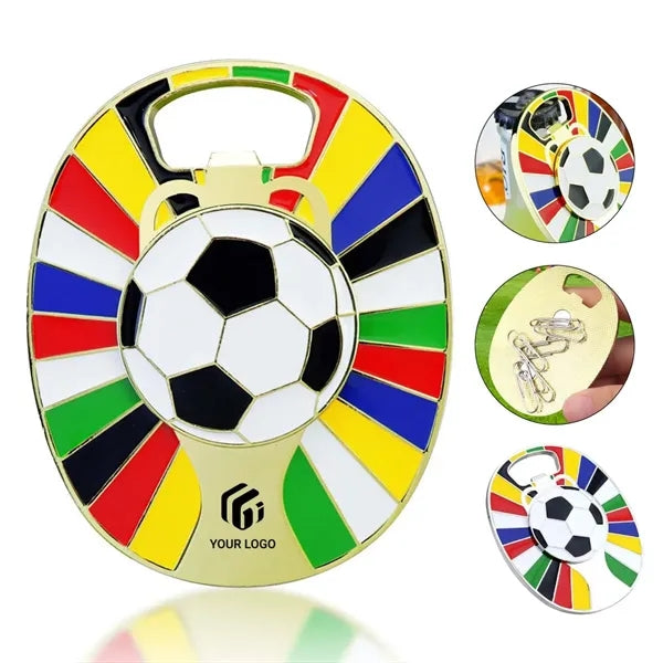 2026 themed soccer party favors turntable bottle opener