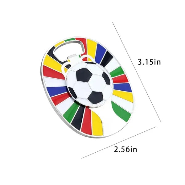 2026 themed soccer party favors turntable bottle opener