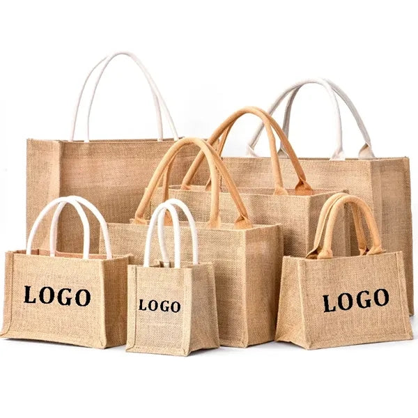 Eco-Friendly Jute Burlap Tote Shopping Bag