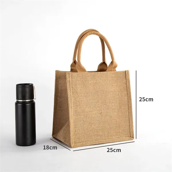 Eco-Friendly Jute Burlap Tote Shopping Bag