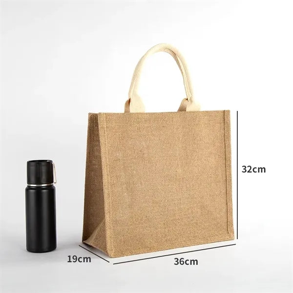 Eco-Friendly Jute Burlap Tote Shopping Bag