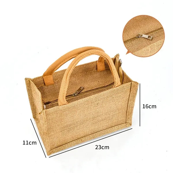 Eco-Friendly Jute Burlap Tote Shopping Bag