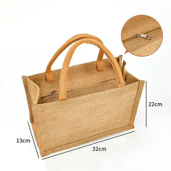 Eco-Friendly Jute Burlap Tote Shopping Bag