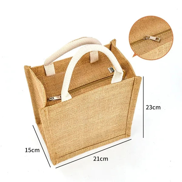 Eco-Friendly Jute Burlap Tote Shopping Bag