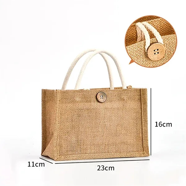 Eco-Friendly Jute Burlap Tote Shopping Bag