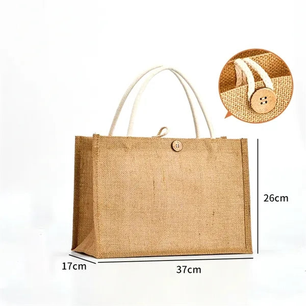 Eco-Friendly Jute Burlap Tote Shopping Bag