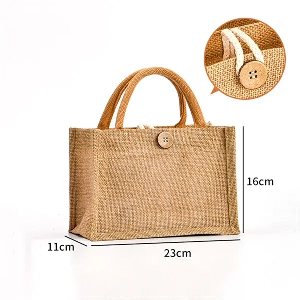 Eco-Friendly Jute Burlap Tote Shopping Bag