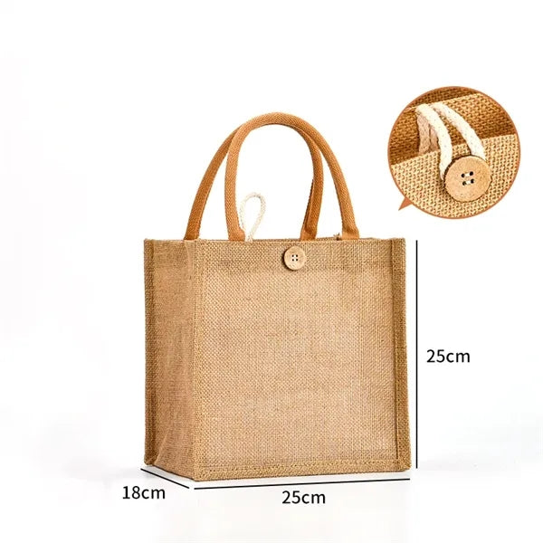 Eco-Friendly Jute Burlap Tote Shopping Bag