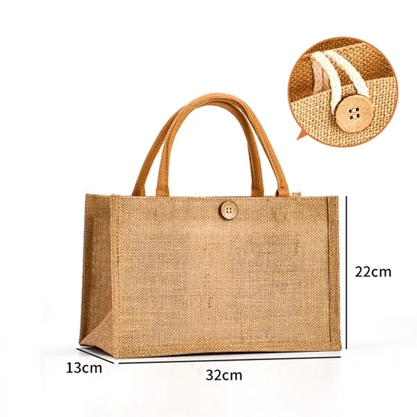 Eco-Friendly Jute Burlap Tote Shopping Bag
