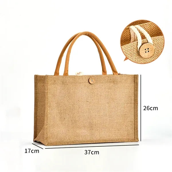 Eco-Friendly Jute Burlap Tote Shopping Bag
