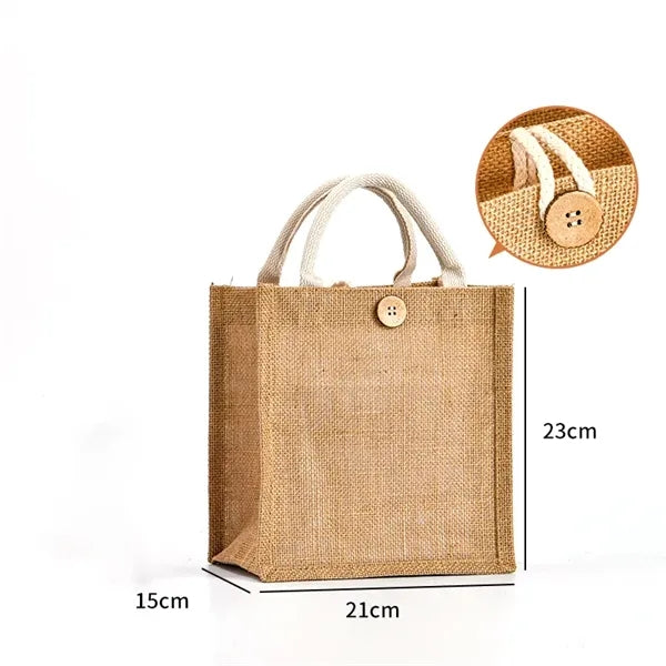 Eco-Friendly Jute Burlap Tote Shopping Bag