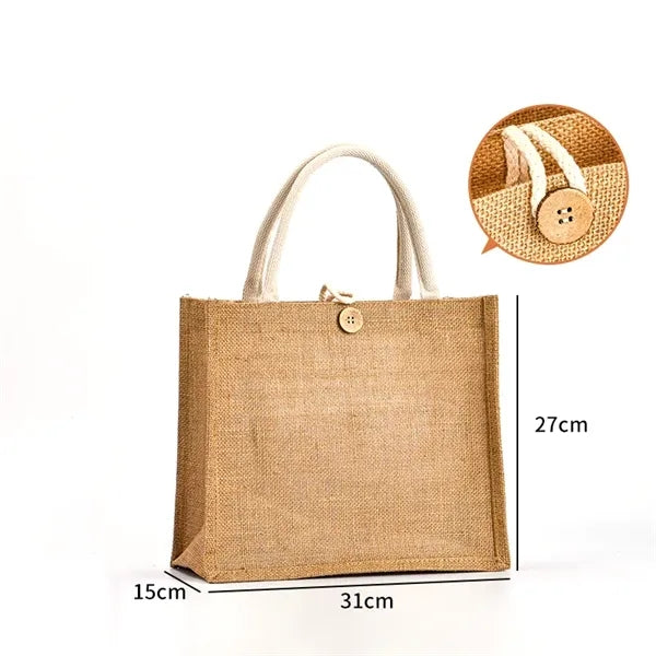 Eco-Friendly Jute Burlap Tote Shopping Bag
