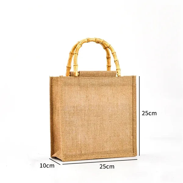 Eco-Friendly Jute Burlap Tote Shopping Bag