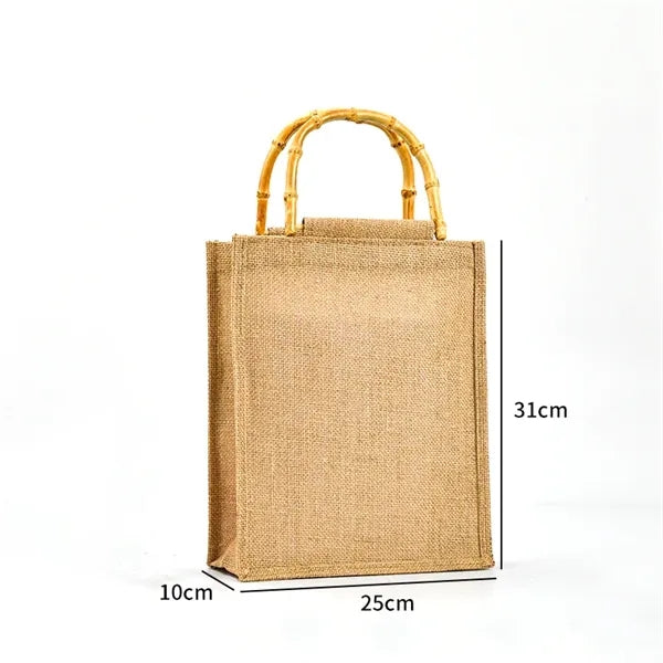 Eco-Friendly Jute Burlap Tote Shopping Bag