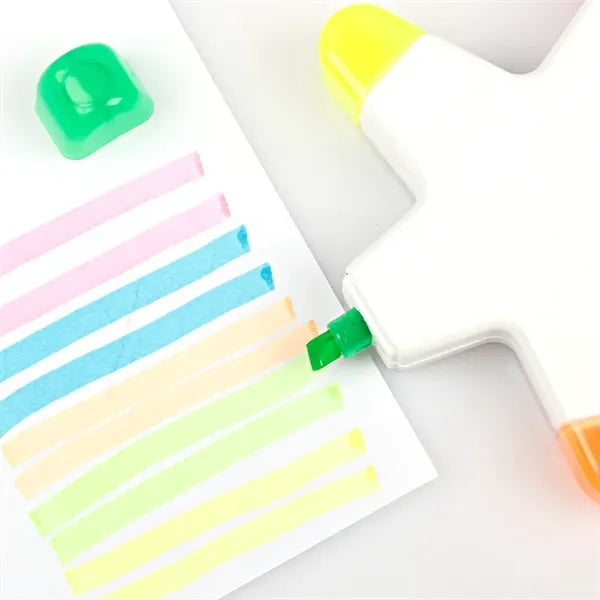 Star-Shaped 5-Color Highlighter Marker