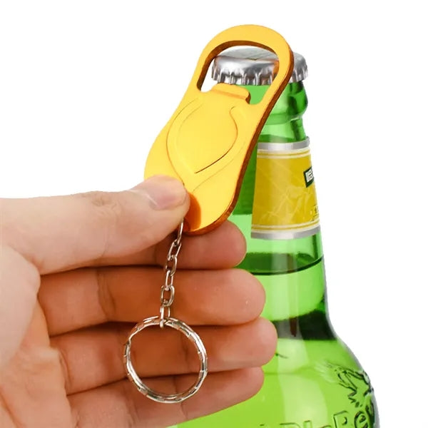 Portable Slipper-Style Metal Bottle Opener Keychain