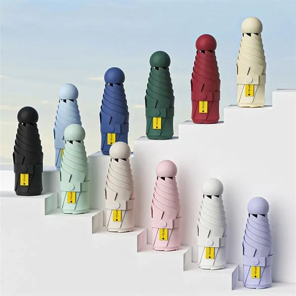 Mini Windproof Anti-UV Sun Rain Folding Umbrella