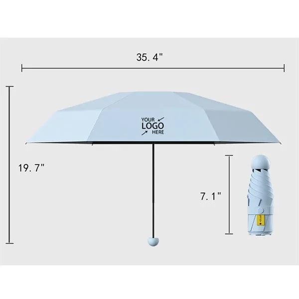 Mini Windproof Anti-UV Sun Rain Folding Umbrella