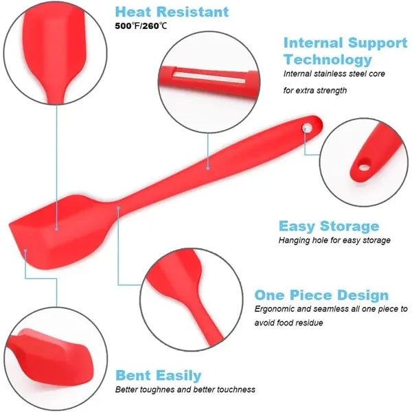 Heat-Resistant Silicone Spatula 11 inch