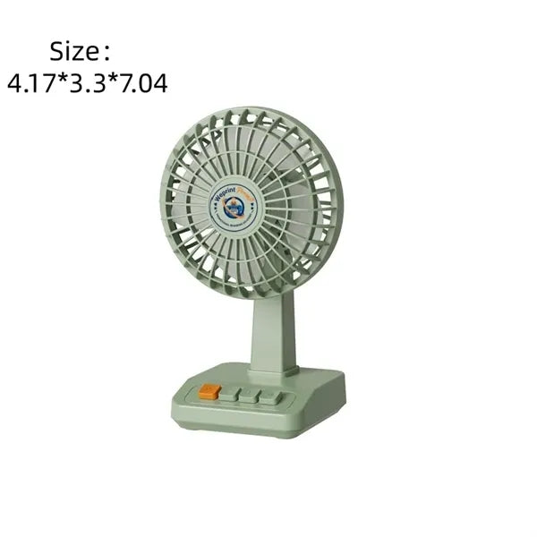 Portable Rechargeable Desk Fan - 2000mAh Battery & 5 Speed L