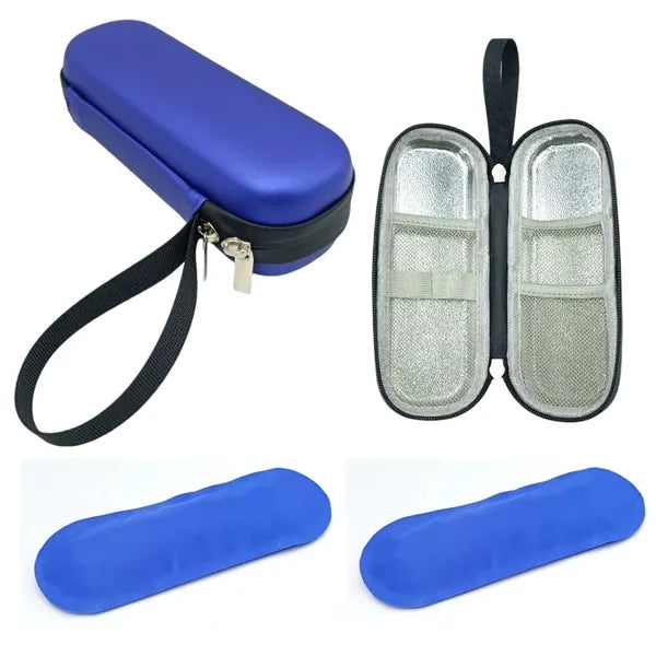 Insulin Cooler Insulated Travel Case with 2 Ice Packs