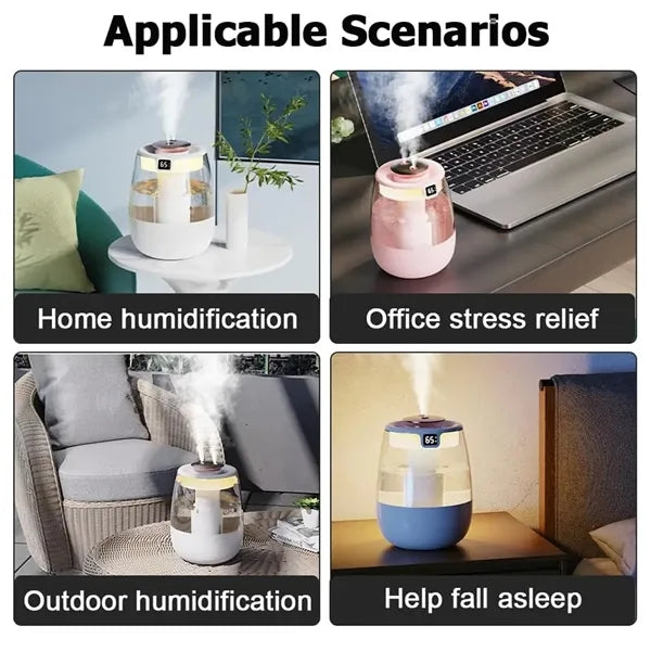 Desk USB Air Humidifier with Humidity Display