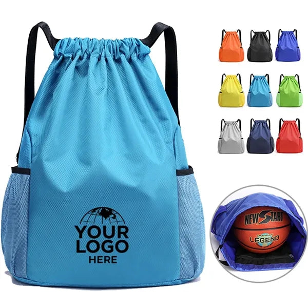 Sports Waterproof Drawstring Backpack with Adjustable Strap