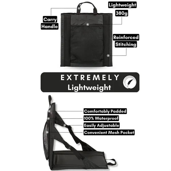 Portable Folding Stadium Chair with Backrest