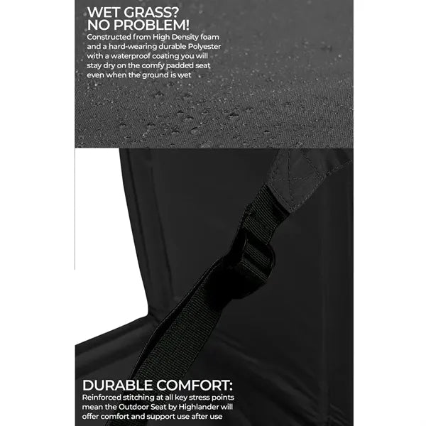 Portable Folding Stadium Chair with Backrest