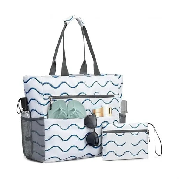 Large Waterproof Foldable Beach Tote Bag