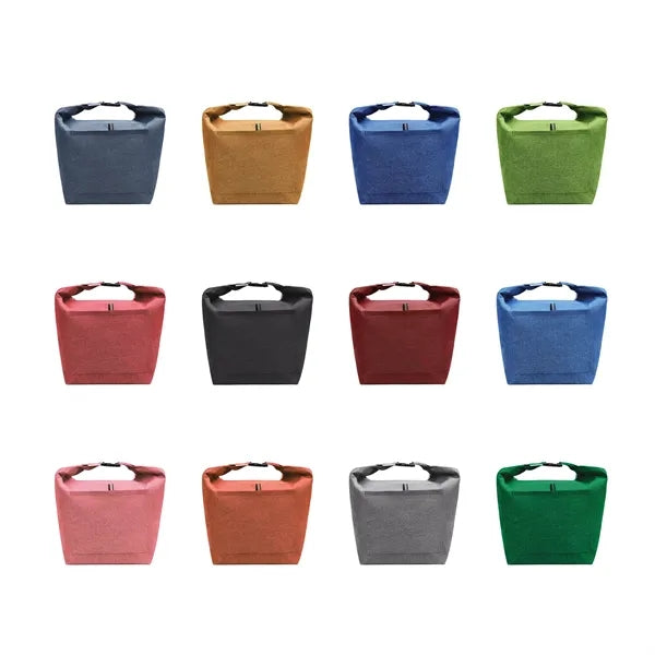 Roll Top Insulated Lunch Tote Bag Cooler 13.4"x13"x5.9"