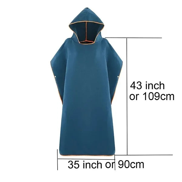 Microfiber Water-Resistant Poncho