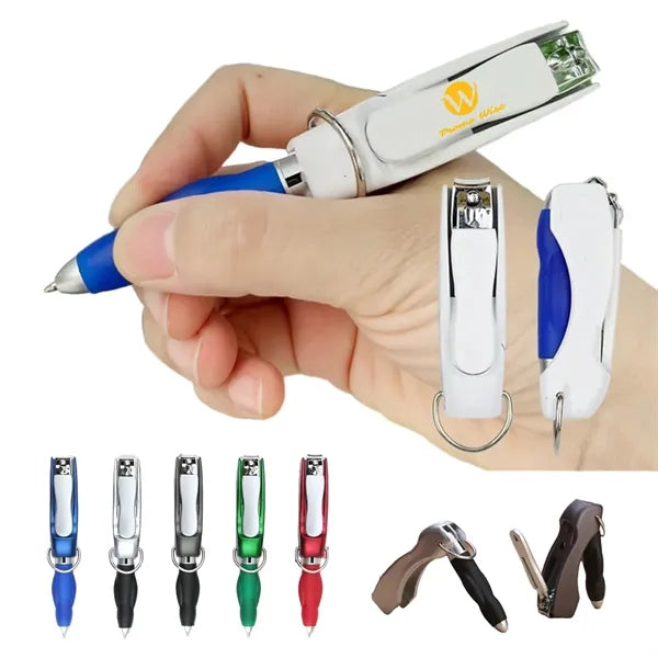 MultiFunction Stylish Retractable Nail Clipper Pen