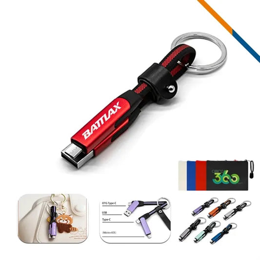 PalmCord 4in1 Keychain Fast Charging Data Transfer Cable