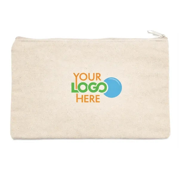 Cotton Canvas Zipper Pouch