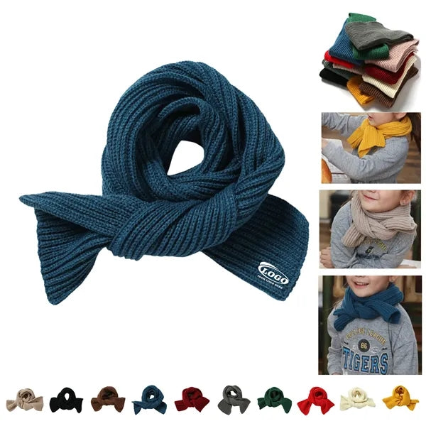 Acrylic Ribbed Knit Scarf for Warmth & Style