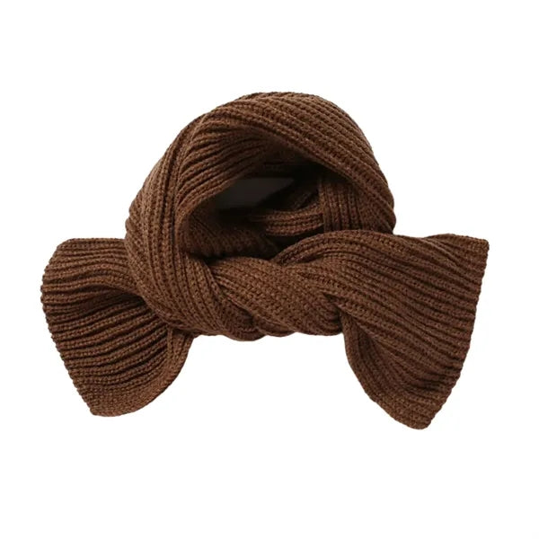 Acrylic Ribbed Knit Scarf for Warmth & Style