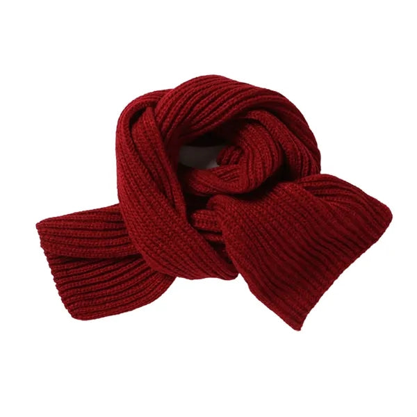 Acrylic Ribbed Knit Scarf for Warmth & Style