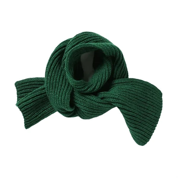Acrylic Ribbed Knit Scarf for Warmth & Style