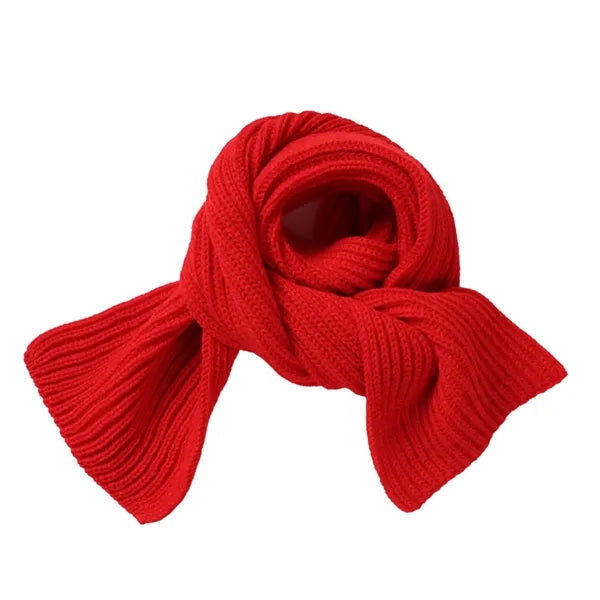 Acrylic Ribbed Knit Scarf for Warmth & Style