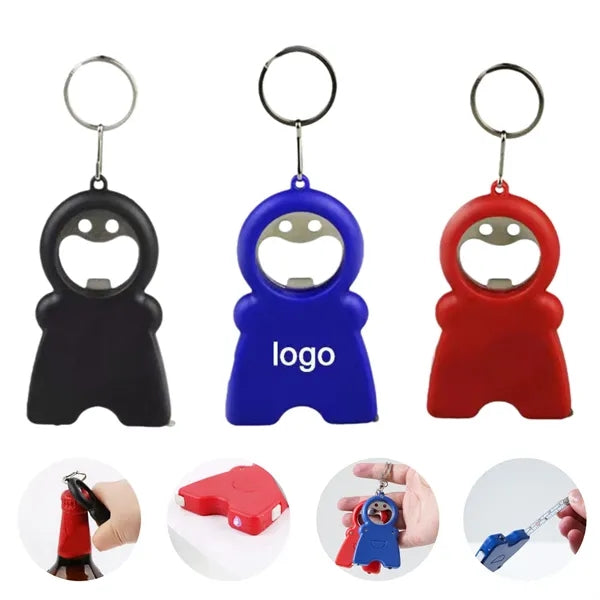 3-in-1 Smiley Face Keychain: