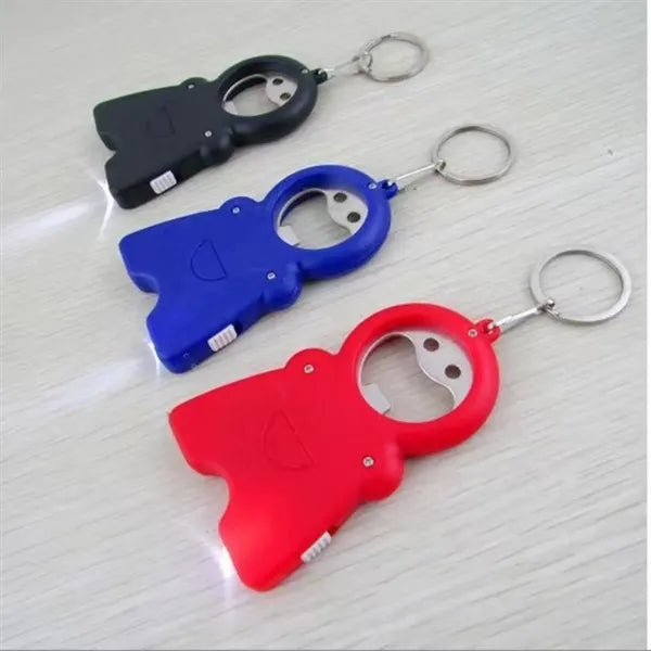 3-in-1 Smiley Face Keychain: