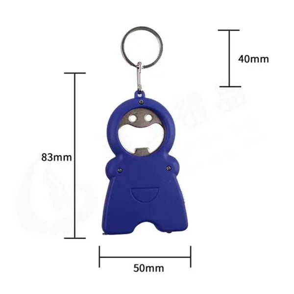3-in-1 Smiley Face Keychain: