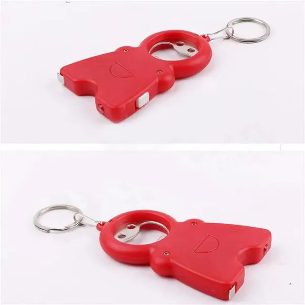 3-in-1 Smiley Face Keychain: