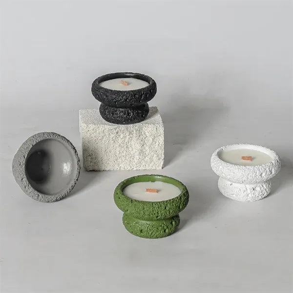 Round Bottom Cement Scented Candle