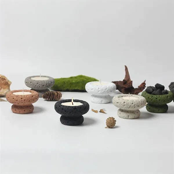 Round Bottom Cement Scented Candle